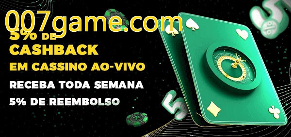 Promoções do cassino ao Vivo 007game.com